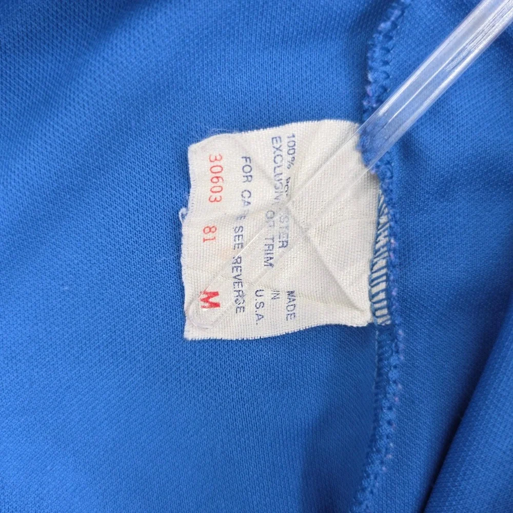 Vintage Julie Girl Blue Tracksuit Set 2 Piece Graphic Top Joggers Made in USA M
